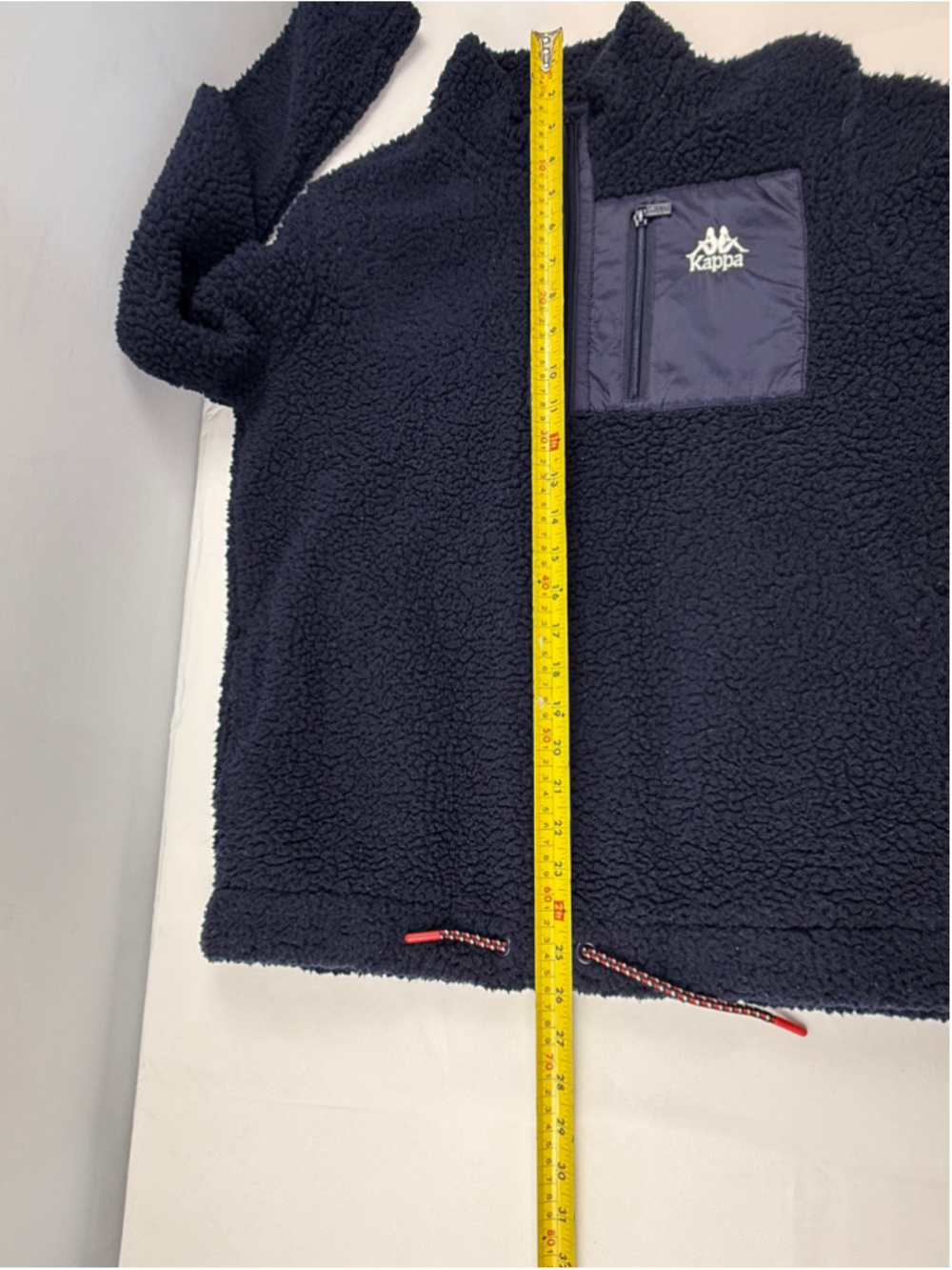 Kappa Iris Navy Fleece Quarter-Zip Sweatshirt Jacket Men Size S - Picture 12 of 12